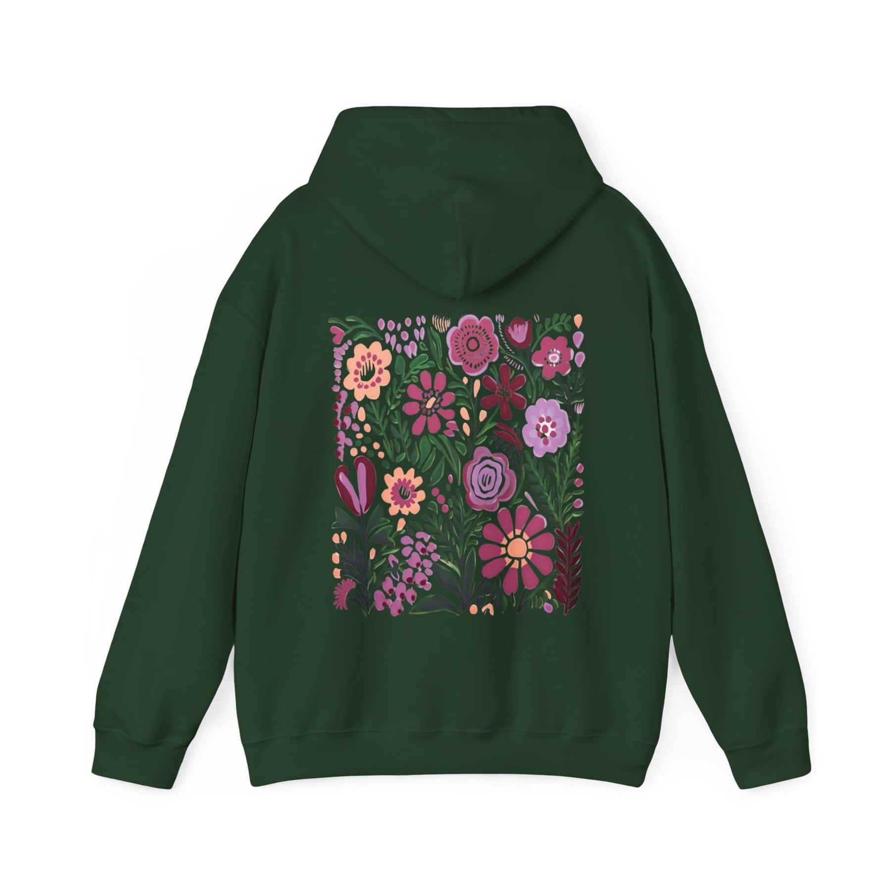 Wildflowers Nature Print Hoodie