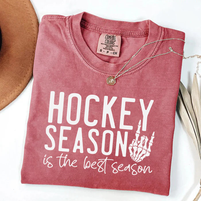 Comfort Colors Hockey Season Is the Best Season T-shirt