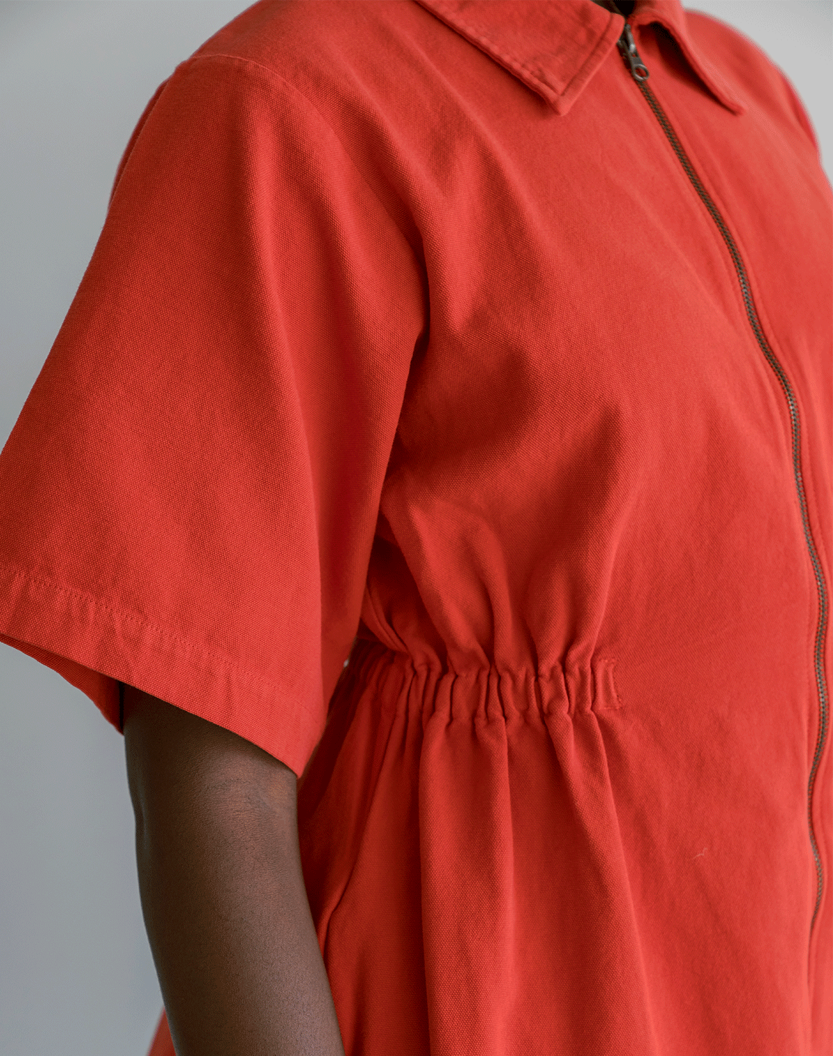 Utility Cinched Zip Dress (Buy 2 Free Shipping)