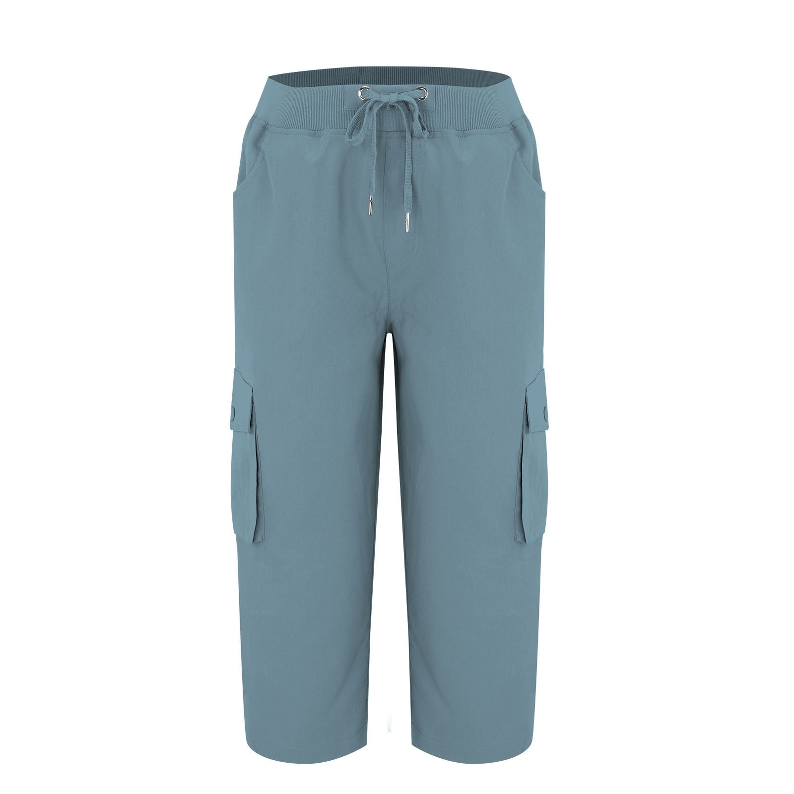 Women’s Cargo Capri Lightweight Hiking Pants 6 Pockets Quick Dry Casual Outdoor Trip Loose Shorts