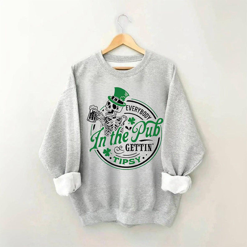 Sweat-shirt drôle crâne Patrick