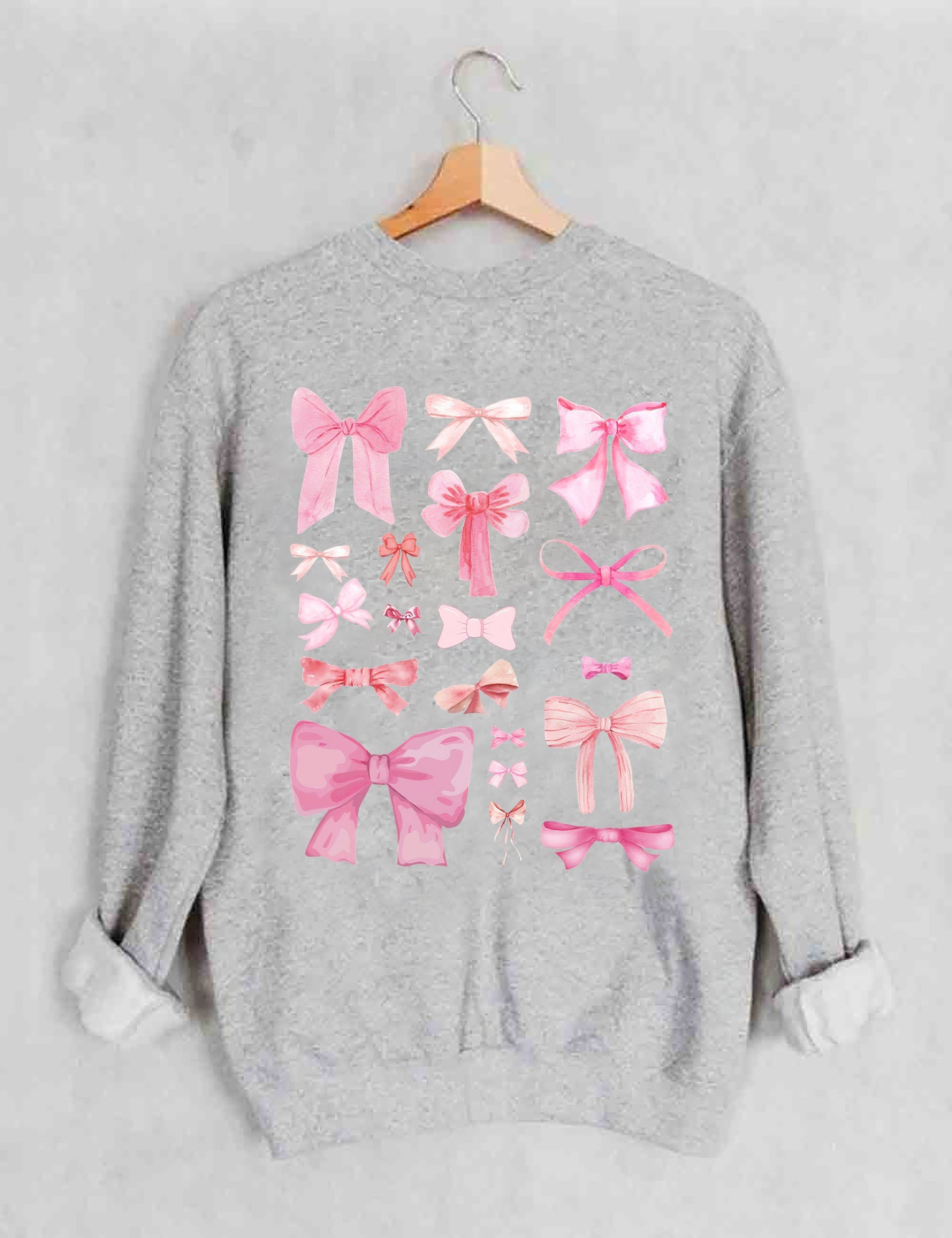 Pink Bow Cute Sweatshirt