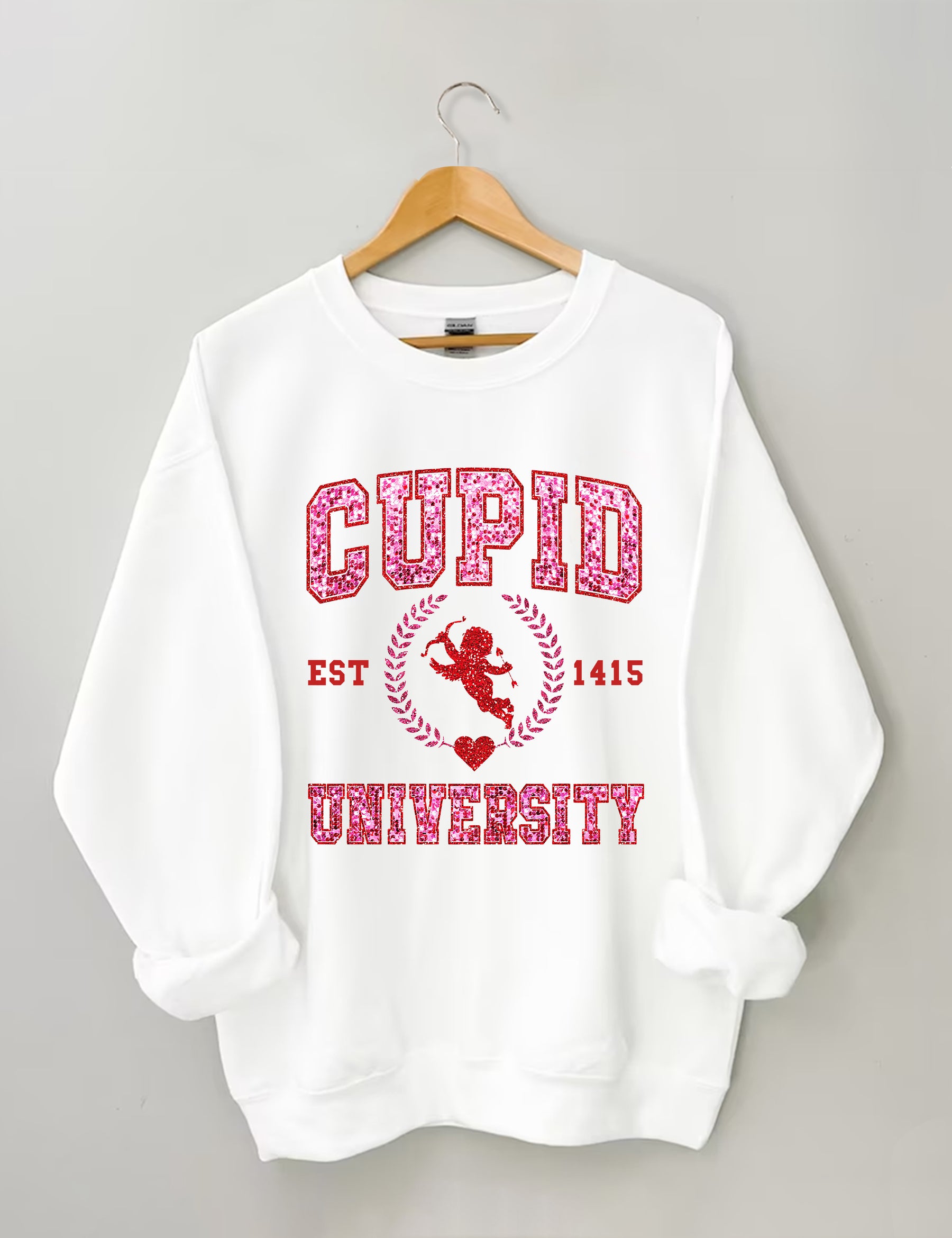 Cupid University Valentines Sweatshirt