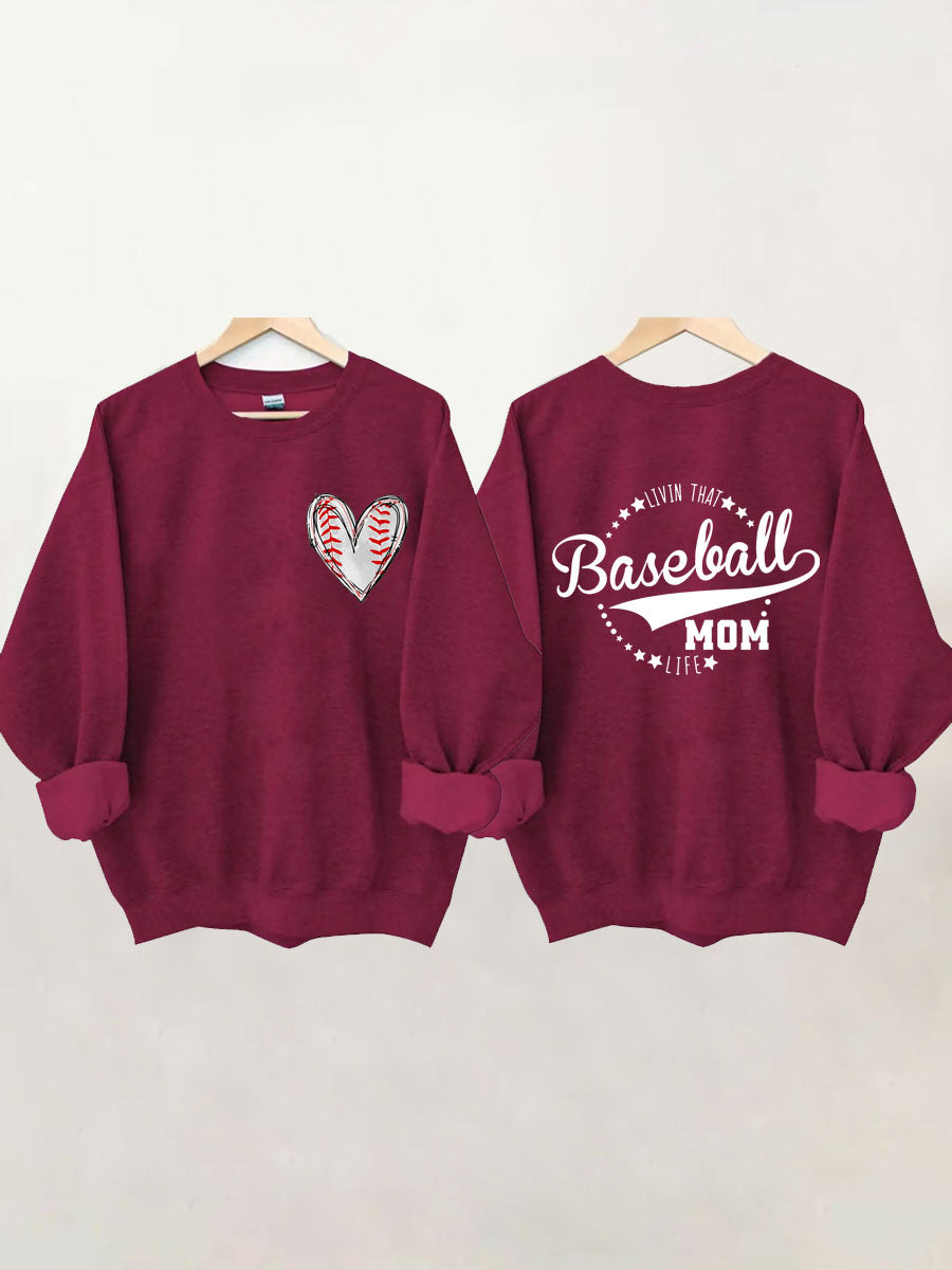 Livin' That Baseball Mom Life Sweatshirt