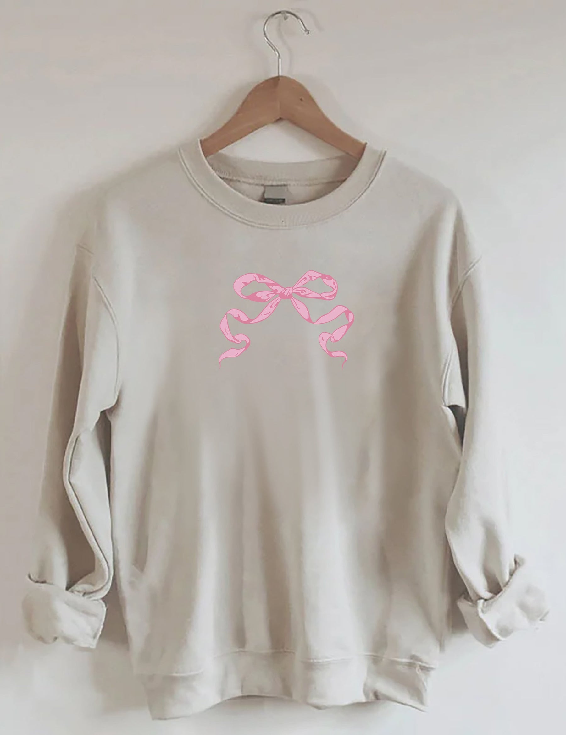 Pink Bow Cute Sweatshirt