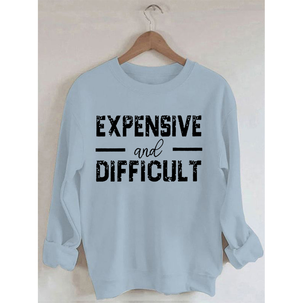 PeachBruh Sweat-shirt à manches longues imprimé cher et difficile