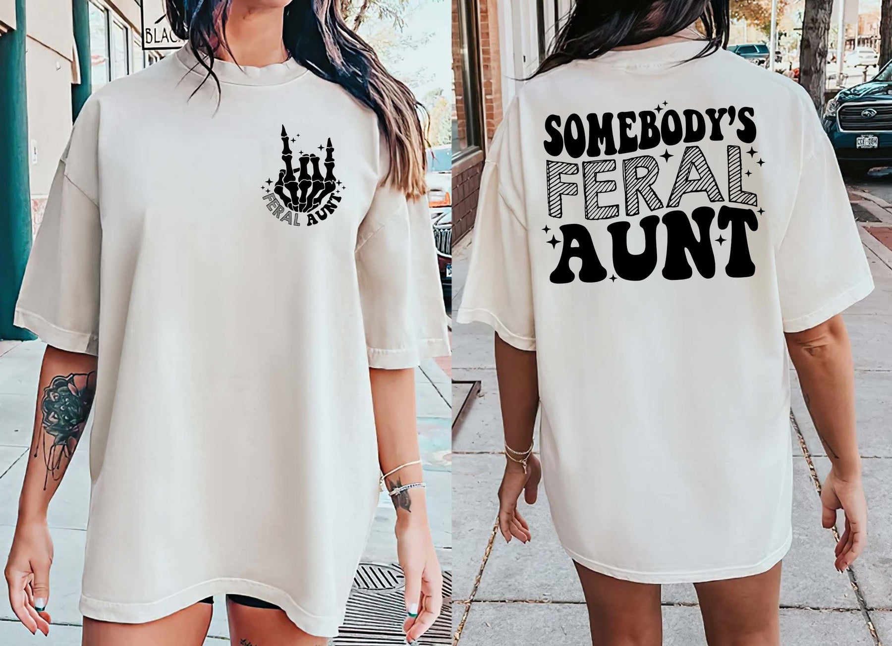 Jemandes wildes Tante-T-Shirt