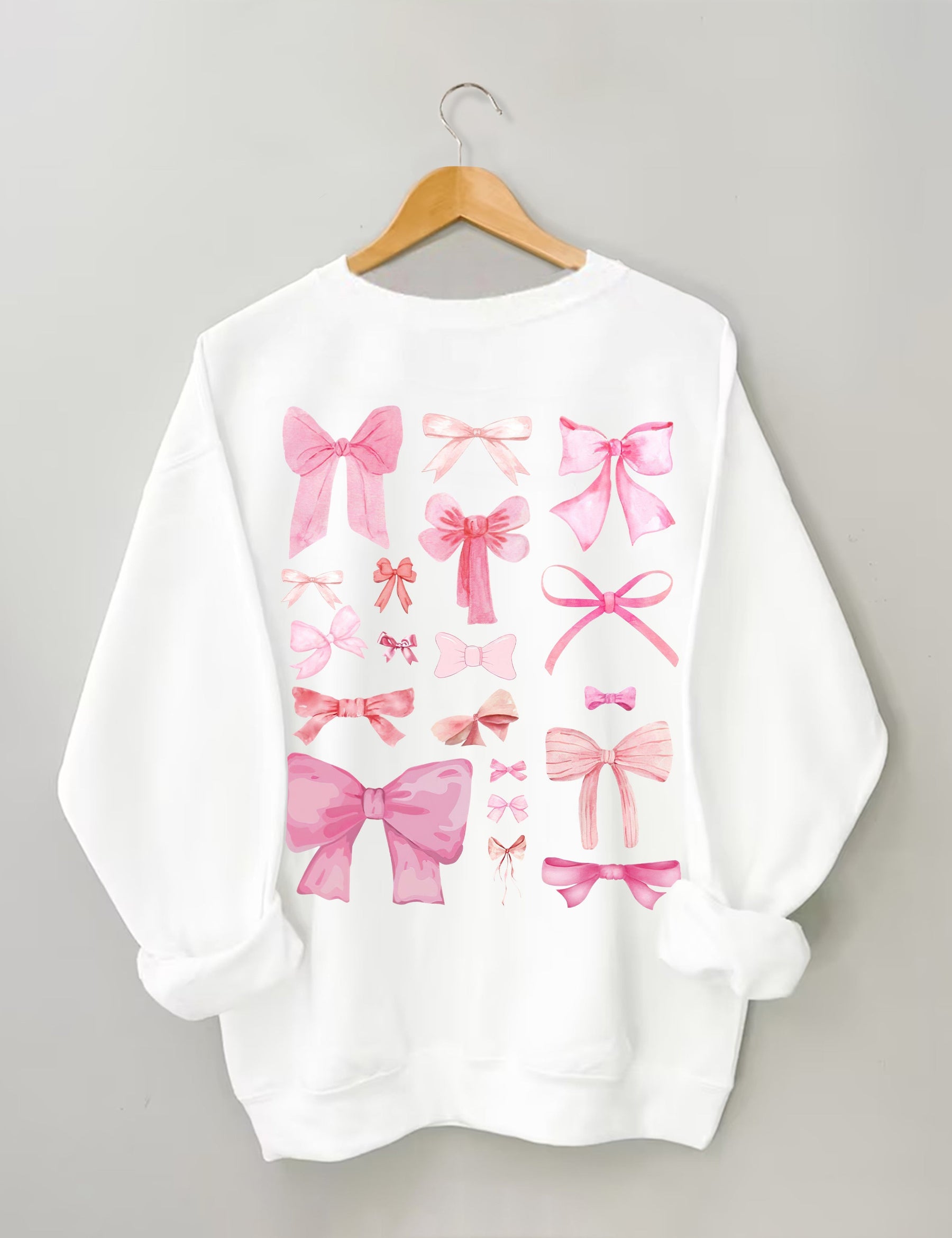 Pink Bow Cute Sweatshirt