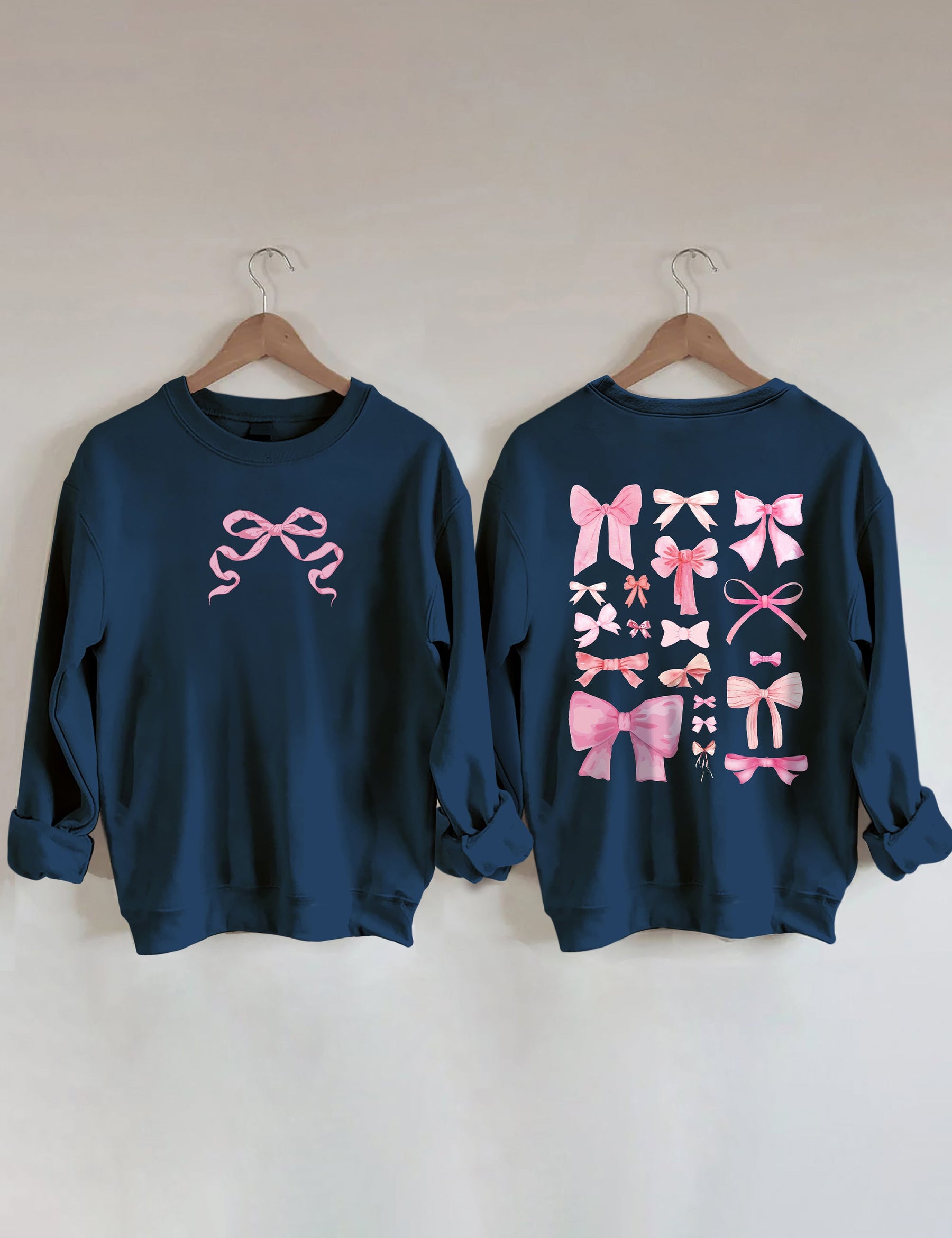 Pink Bow Cute Sweatshirt