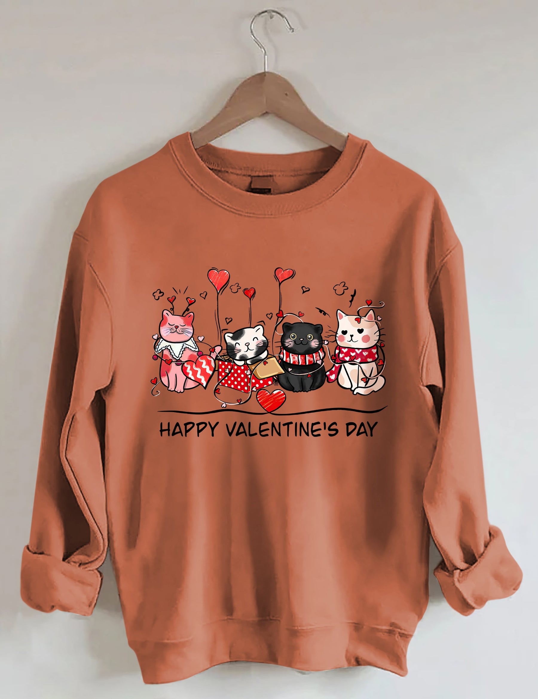 Valentine's Cats Sweatshirt
