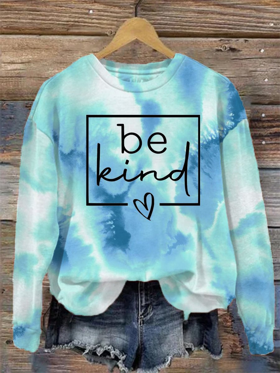 Women's Tie Dye Multicolor In My Kind Era Print Casual Sweatshirt