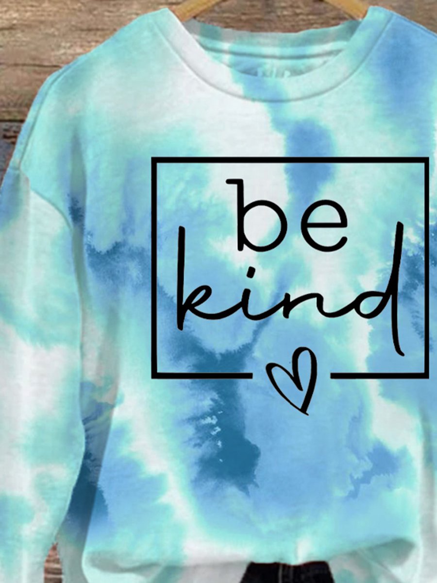 Women's Tie Dye Multicolor In My Kind Era Print Casual Sweatshirt