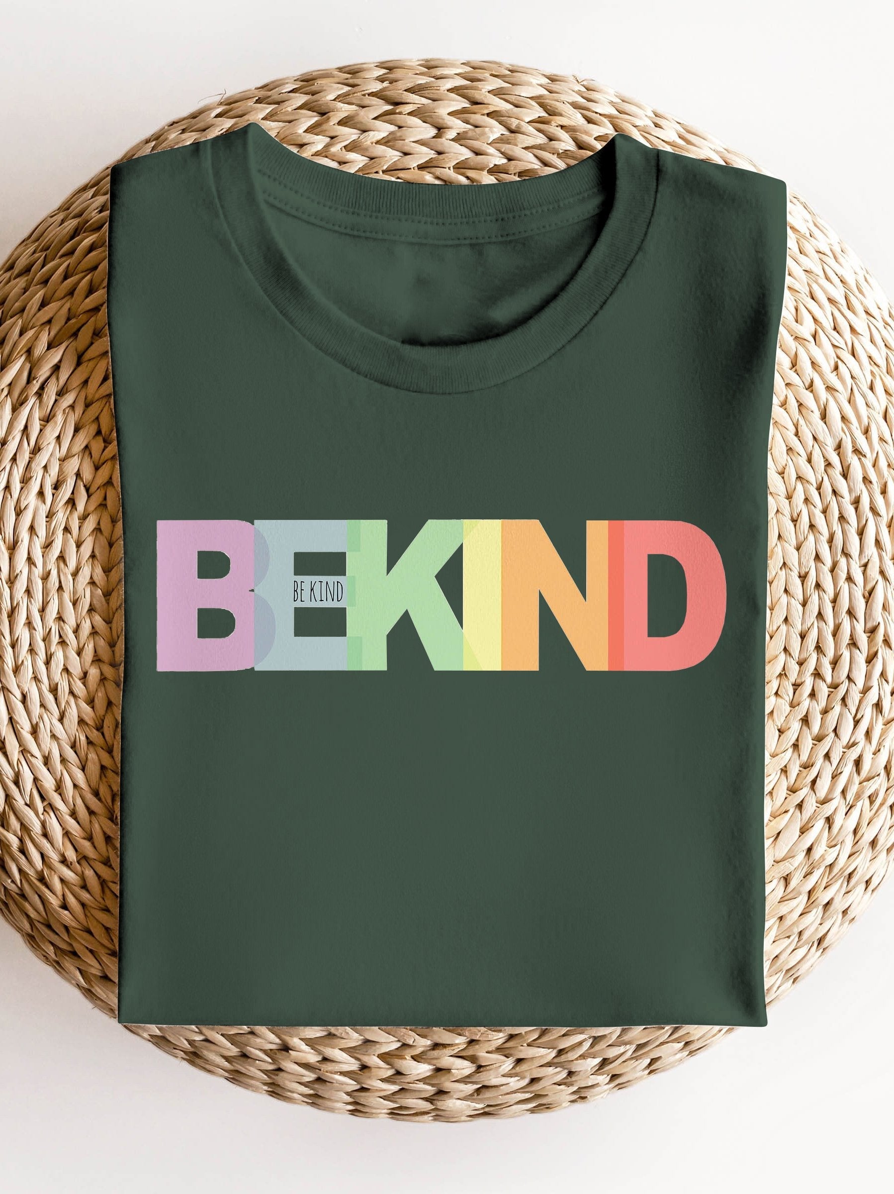 Rainbow Be Kind Suicide Prevention Mental Print Casual Sweatshirt