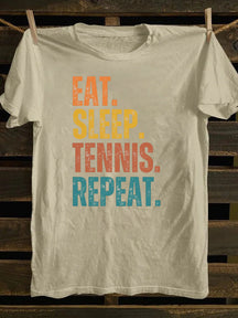 Eat Sleep Tennis Repeat T-shirt