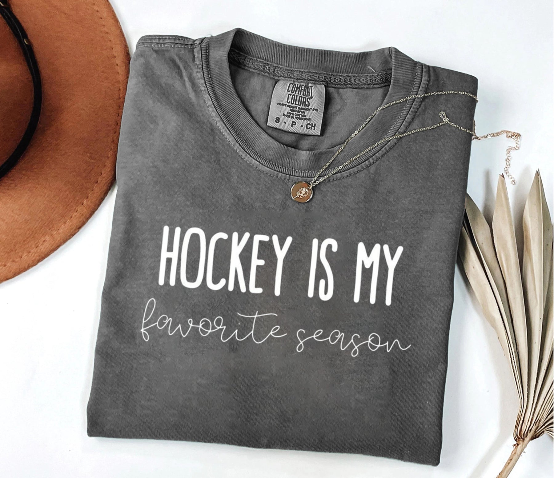 Comfort Color  Hockey is my Favorite Season T-shirt
