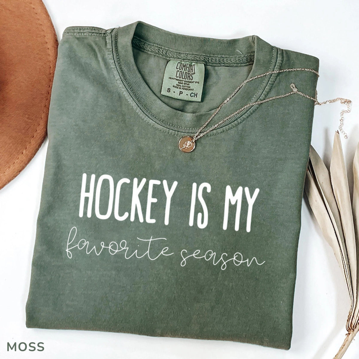 Comfort Color  Hockey is my Favorite Season T-shirt