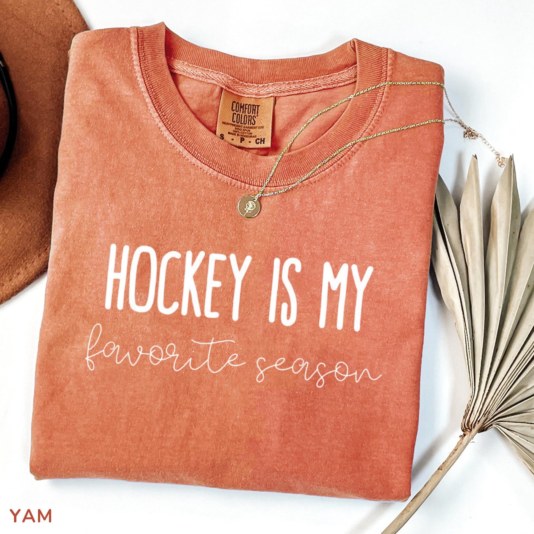 Comfort Color  Hockey is my Favorite Season T-shirt