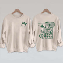 Playing Cards Queen Tennis Sweatshirt