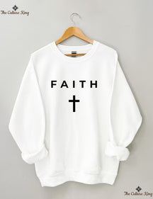 Faith Cross, Vertical Cross Sweatshirt Love and Grace Shirt,Jesus