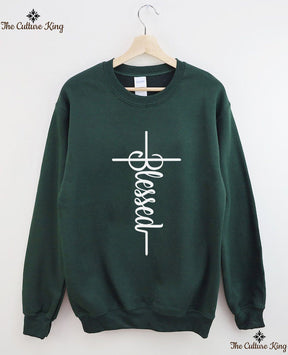 Faith Cross, Vertical Cross Sweatshirt Love and Grace Shirt,Jesus