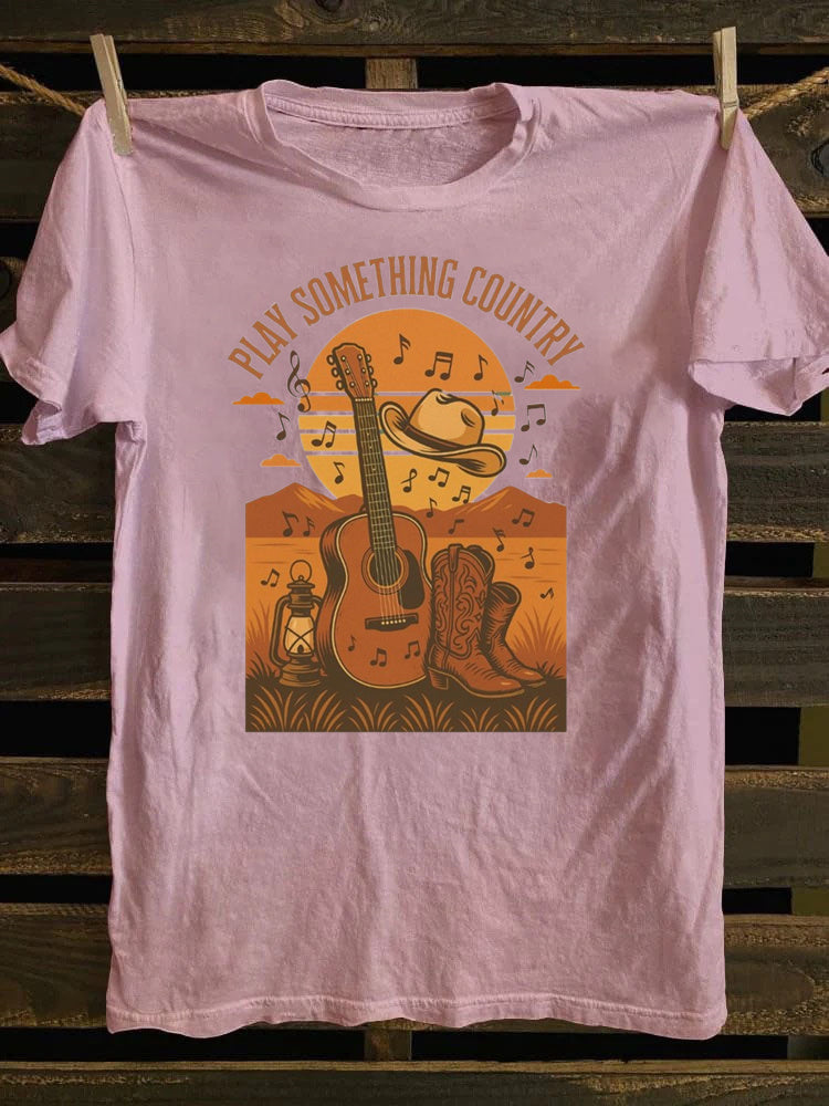 Western Country Music, Play Something Country Music T-Shirt