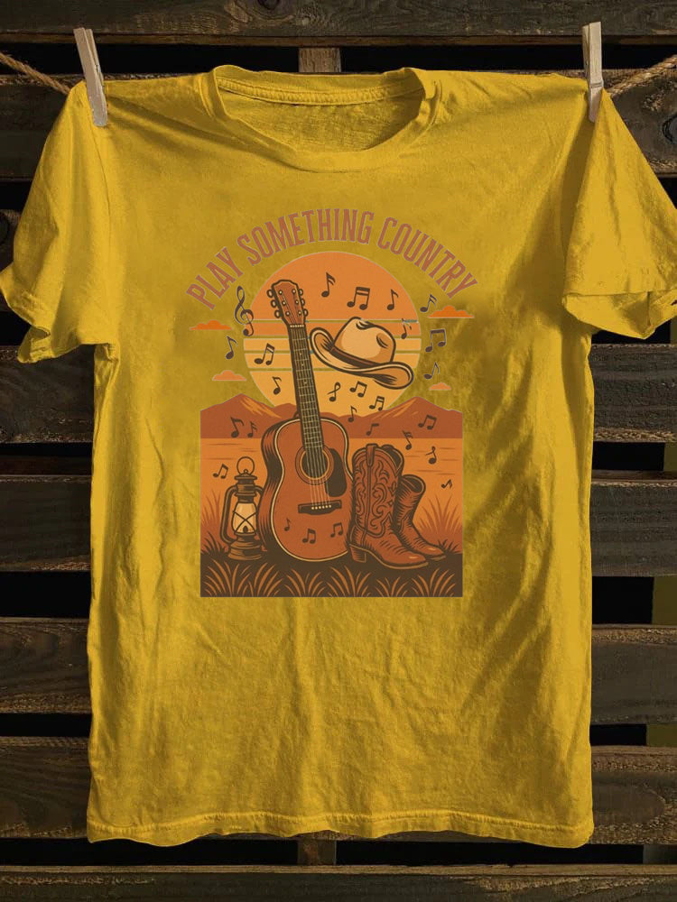 Western Country Music, Play Something Country Music T-Shirt