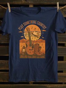 Western Country Music, Play Something Country Music T-Shirt