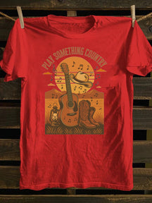 Western Country Music, Play Something Country Music T-Shirt