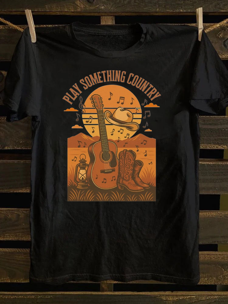 Western Country Music, Play Something Country Music T-Shirt