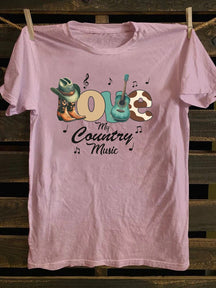LOVE Country Music  90s Country T-Shirt