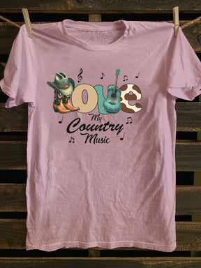 LOVE Country Music  90s Country T-Shirt