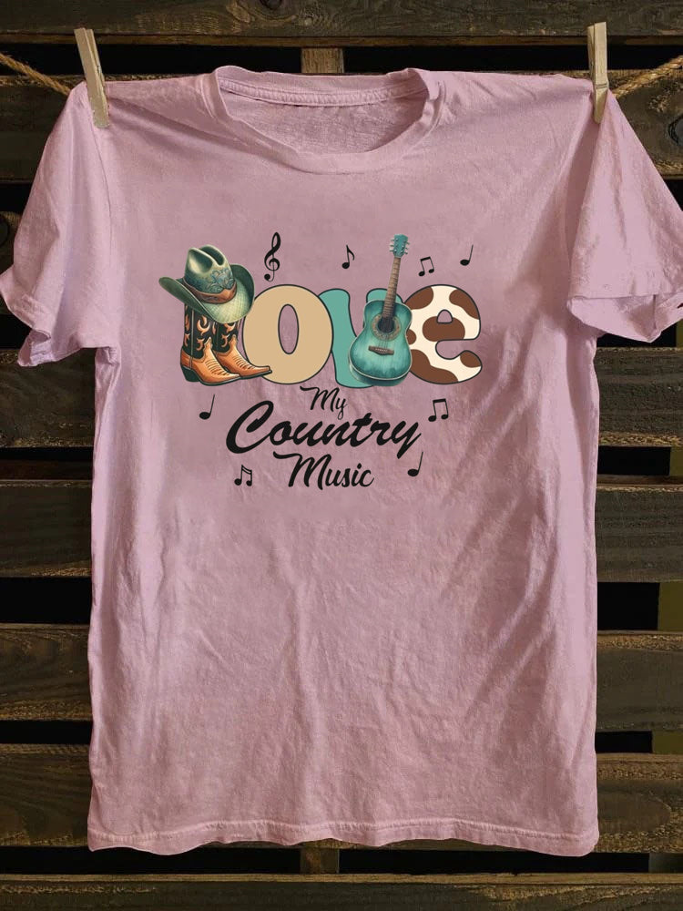 LOVE Country Music  90s Country T-Shirt