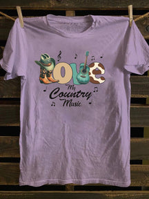 LOVE Country Music  90s Country T-Shirt