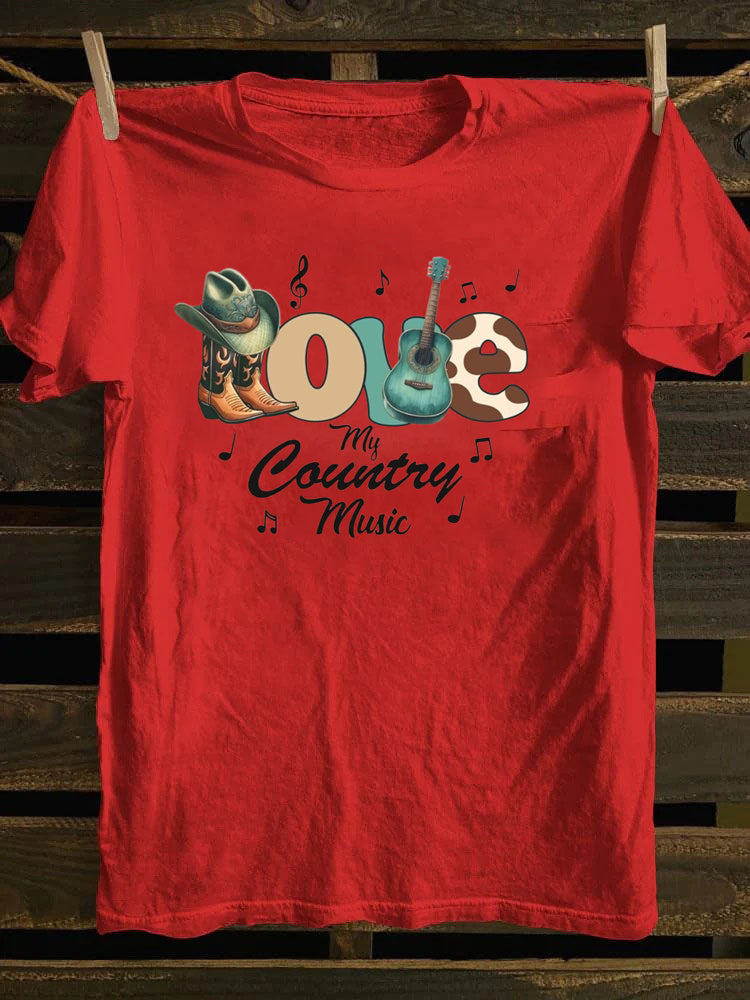 LOVE Country Music  90s Country T-Shirt