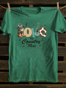 LOVE Country Music  90s Country T-Shirt