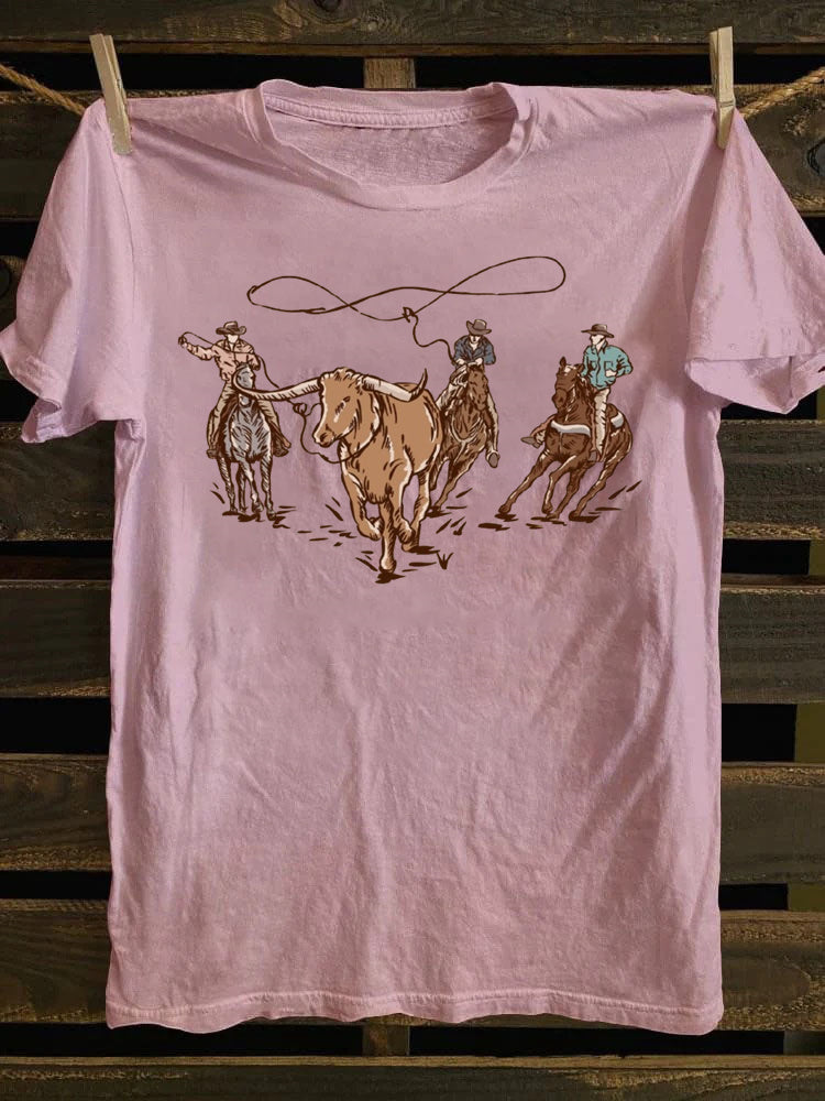 Vintage 90s Western Cowboy T-shirt
