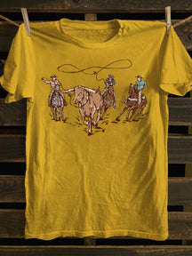 Vintage 90s Western Cowboy T-shirt