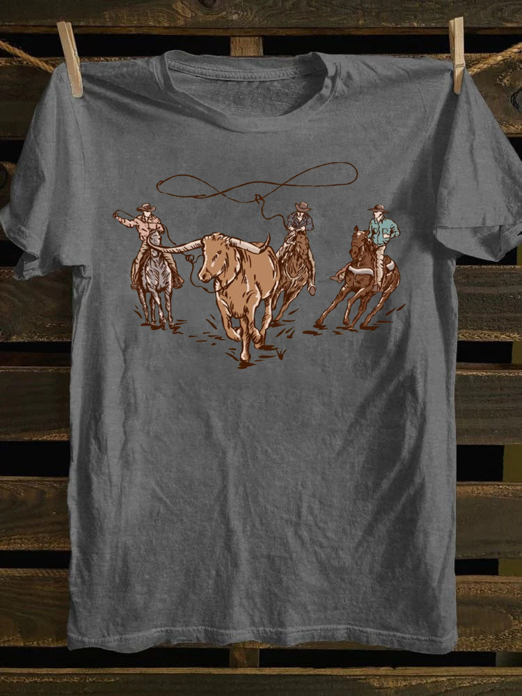 Vintage 90s Western Cowboy T-shirt