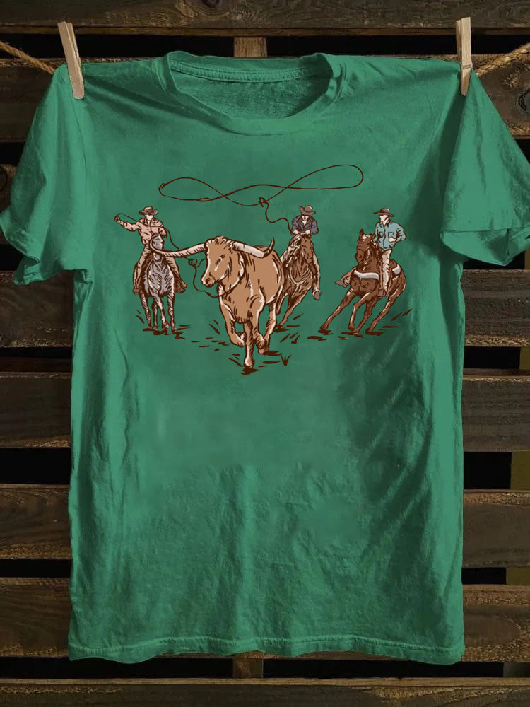 Vintage 90s Western Cowboy T-shirt