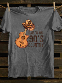 Raised On 90s Country T-Shirt,Country Pop Concert Festival Tee, Gift For Country Lovers