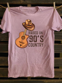 Raised On 90s Country T-Shirt,Country Pop Concert Festival Tee, Gift For Country Lovers