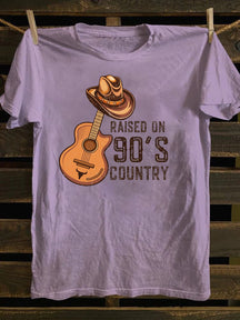Raised On 90s Country T-Shirt,Country Pop Concert Festival Tee, Gift For Country Lovers