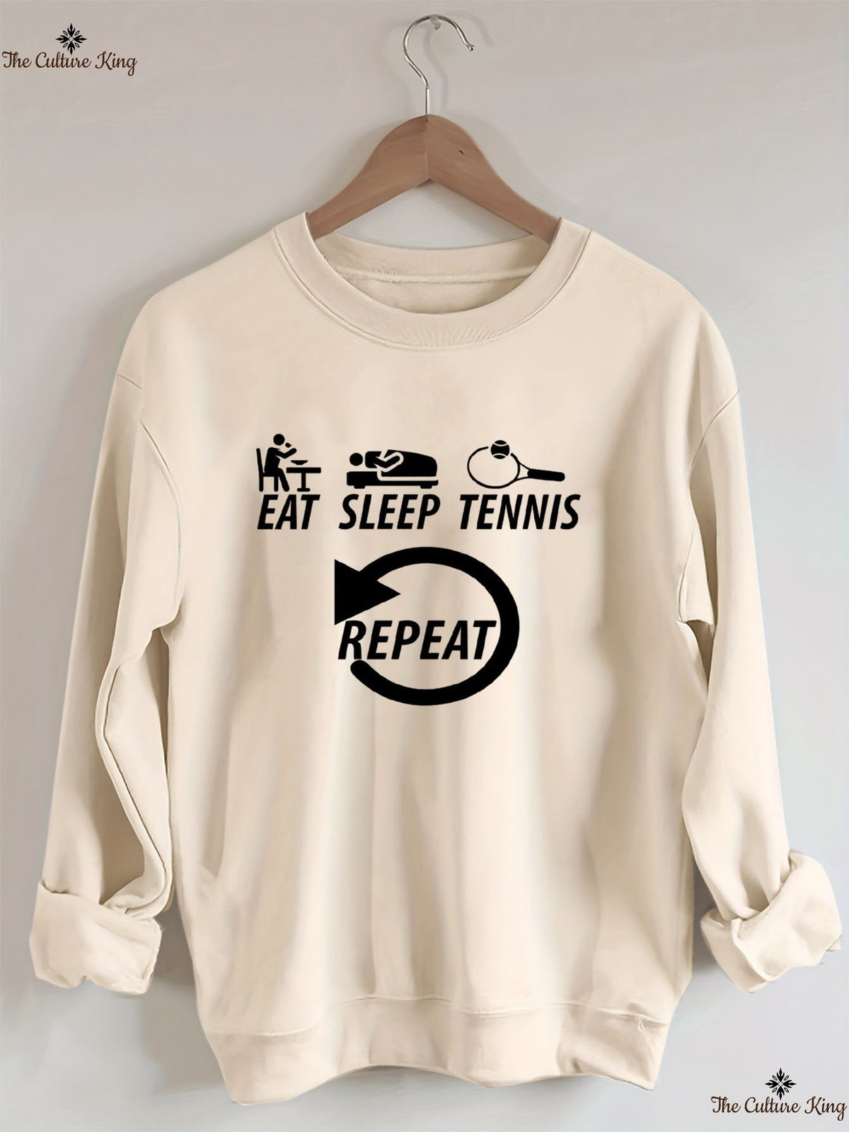 Eat Sleep Tennis Repeat Sweatshirt