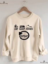 Eat Sleep Tennis Repeat Sweatshirt