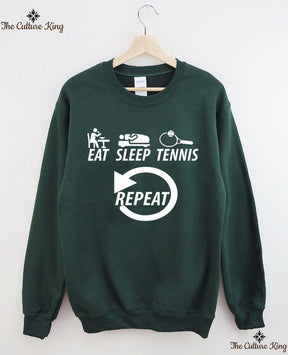 Eat Sleep Tennis Repeat Sweatshirt