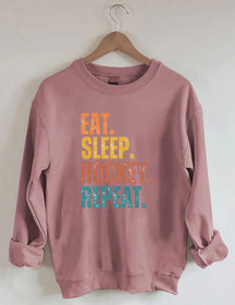 Eat Sleep Hockey Repeat Sweatshirt