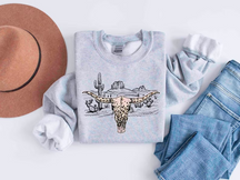 Sweat-shirt crâne occidental