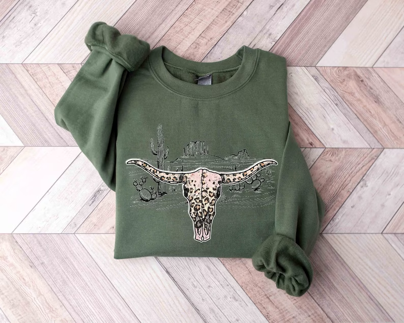 Sweat-shirt crâne occidental