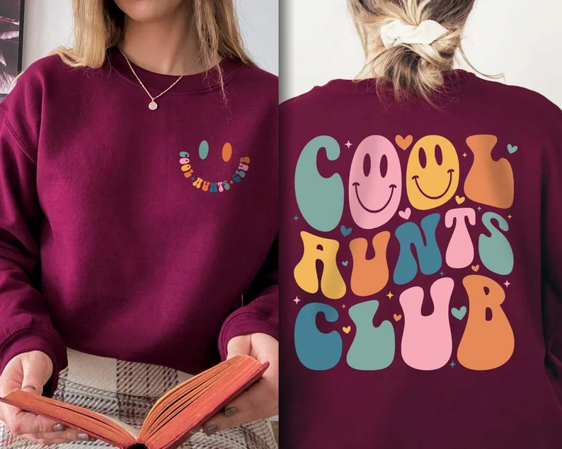 Sweat-shirt tendance Cool Aunts Club
