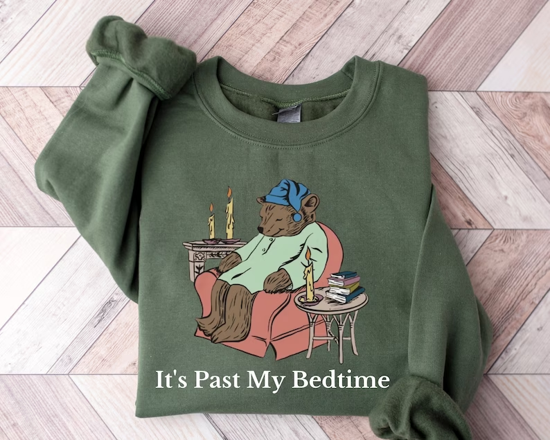 C’est passé mon sweat-shirt l’heure du coucher
